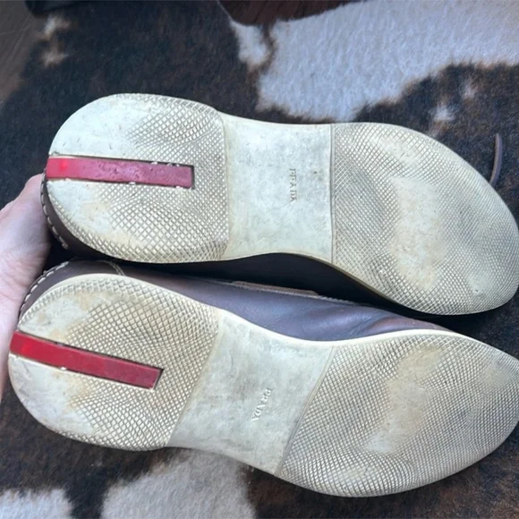Prada Authentic Leather Moccasins | Elegant & Stylish | Luxury Designer EU 42 - Picture 9 of 12